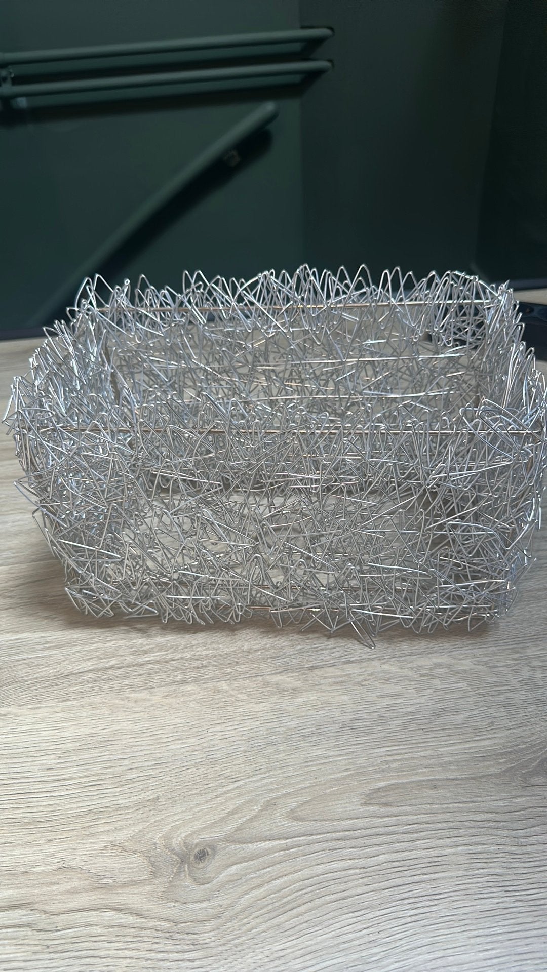 Design Lampenkap van draadstaal, Ophalen, Zo goed als nieuw, Rechthoekig, 18 cm