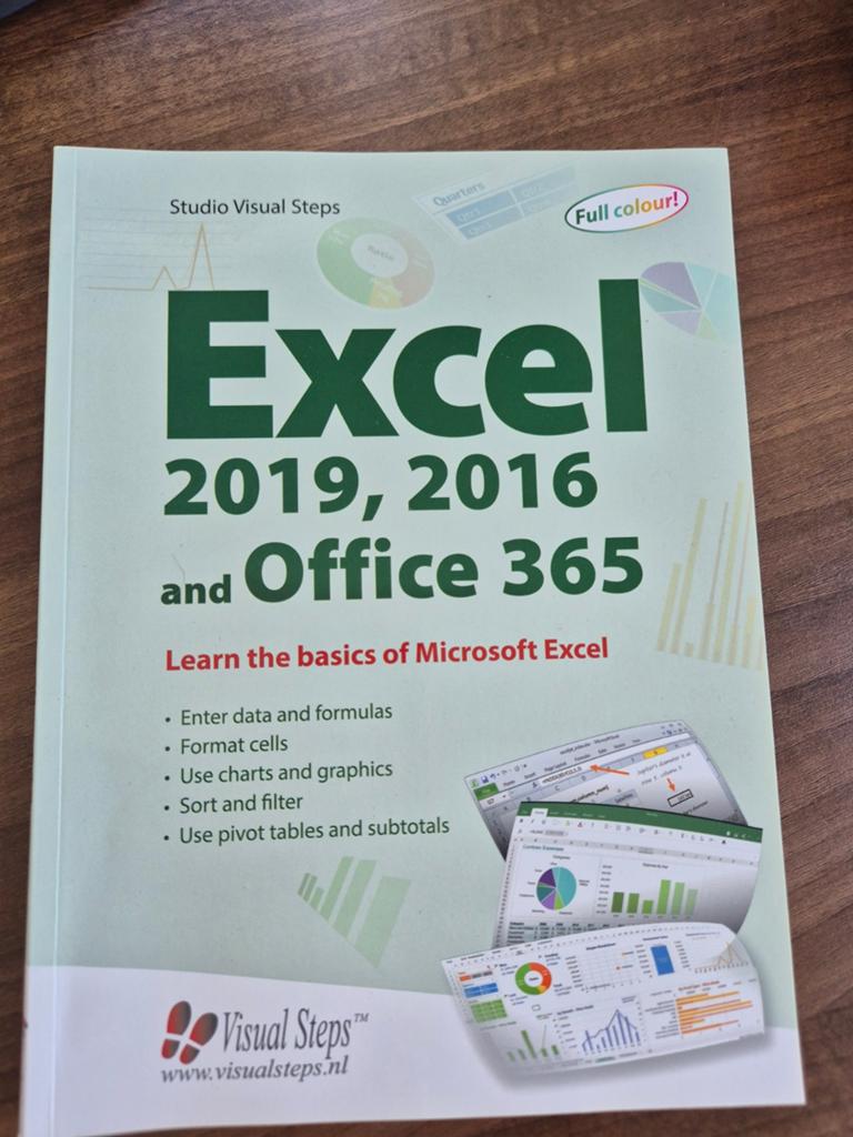 Excel 2019, 2016 en Office 365 - Leer de basis, Boeken, Informatica en Computer, Zo goed als nieuw, Software, Ophalen of Verzenden