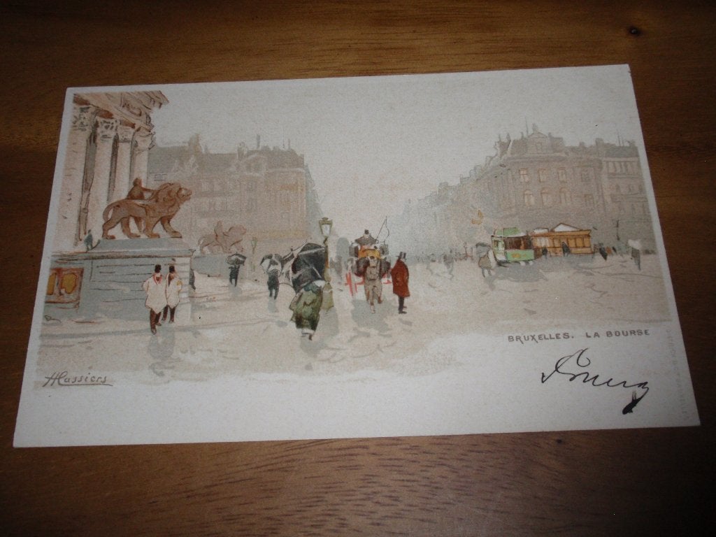 Brussel Beurs  Illustrator Cassiers, Verzenden, Voor 1920, Gelopen, Brussel (Gewest)