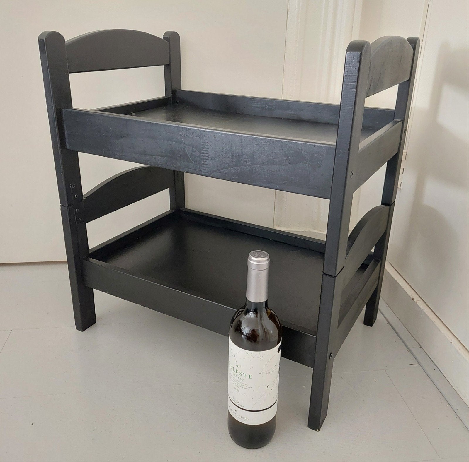Poppenbedje Stapelbed IKEA Hout Zwart Poppenbed Pop, Ophalen