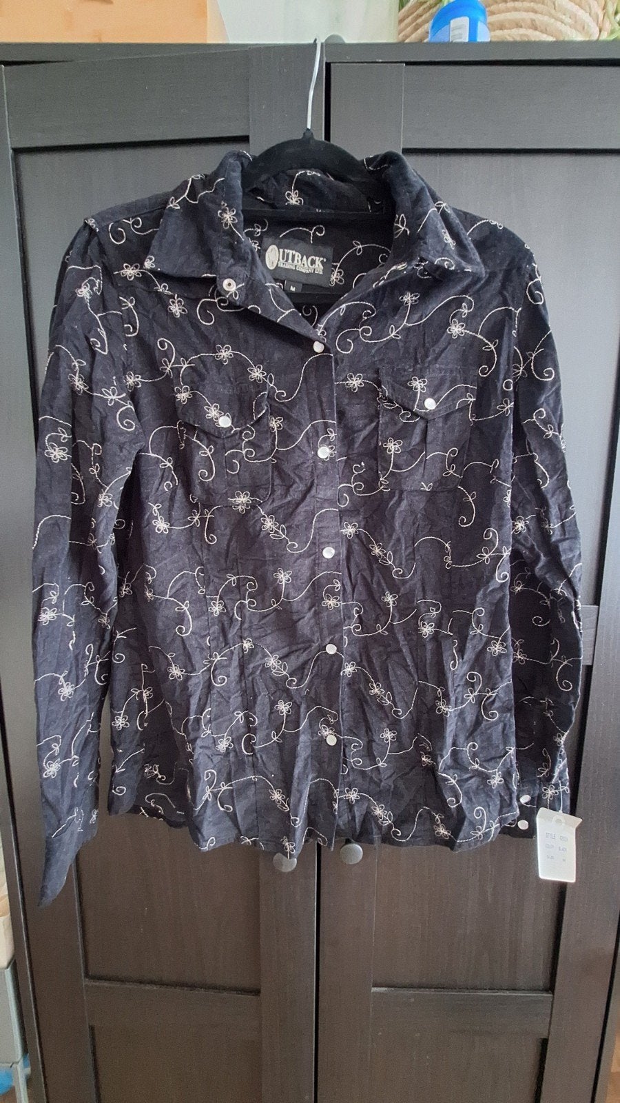 Outback Western Blouse Ribfluweel Zwart Maat M Nieuw, Ophalen of Verzenden, Nieuw, Schoeisel