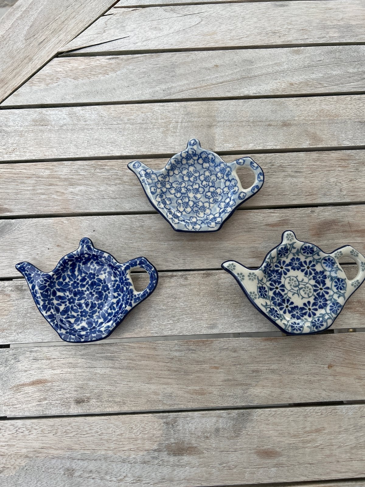 Set van 3 theezakjeshouders bunzlau castle, Keramiek, Overige typen, Ophalen of Verzenden, Zo goed als nieuw
