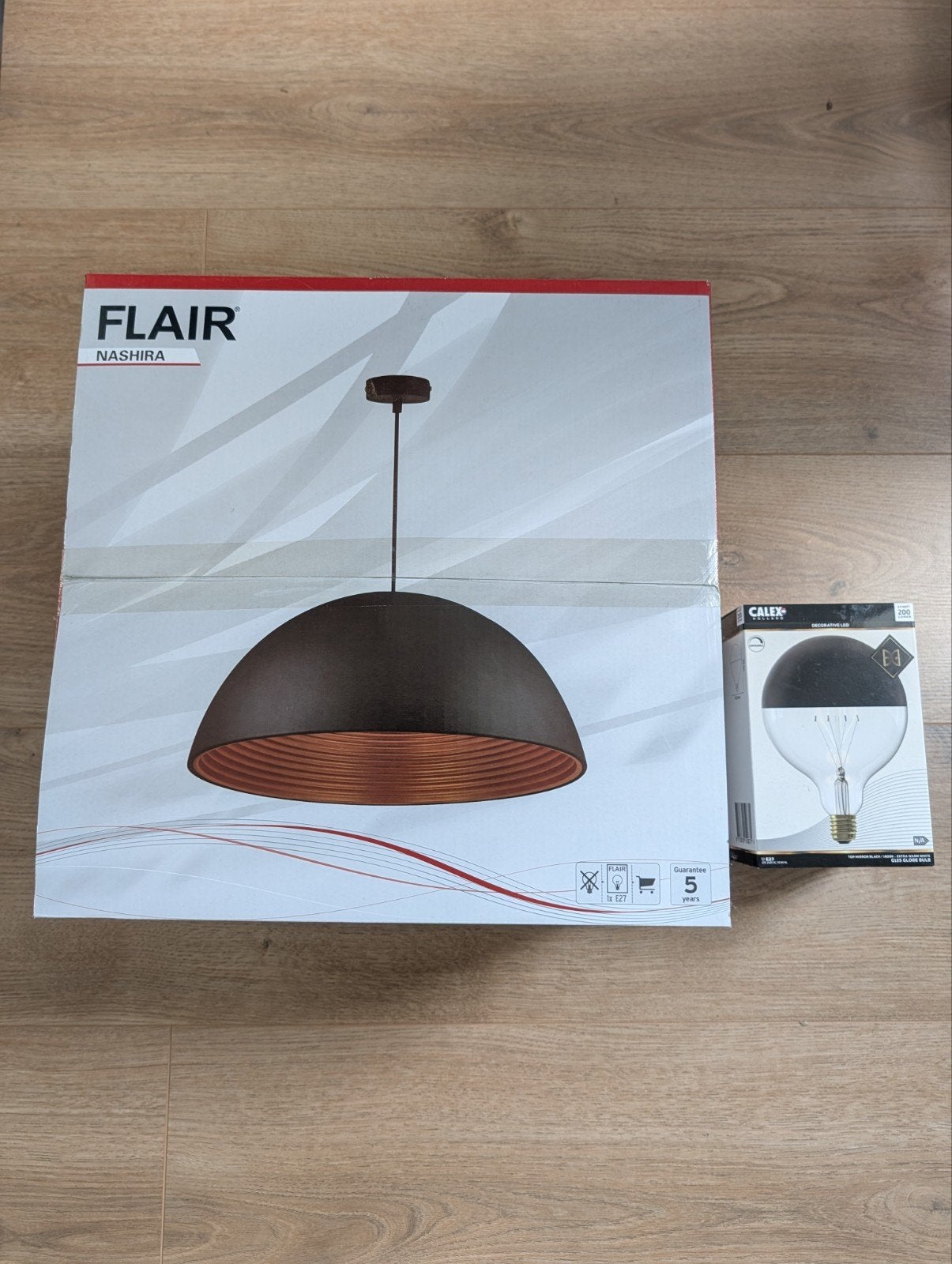 Nieuwe Flair Nashira Hanglamp - Modern Design, Ophalen, Nieuw, E27 (groot), Metaal