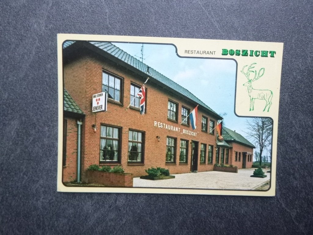 Nieuw-Dijk-Didam, restaurant Boszicht 1980, Verzamelen, Ansichtkaarten | Nederland, Verzenden, 1980 tot heden, Ongelopen, Zuid-Holland