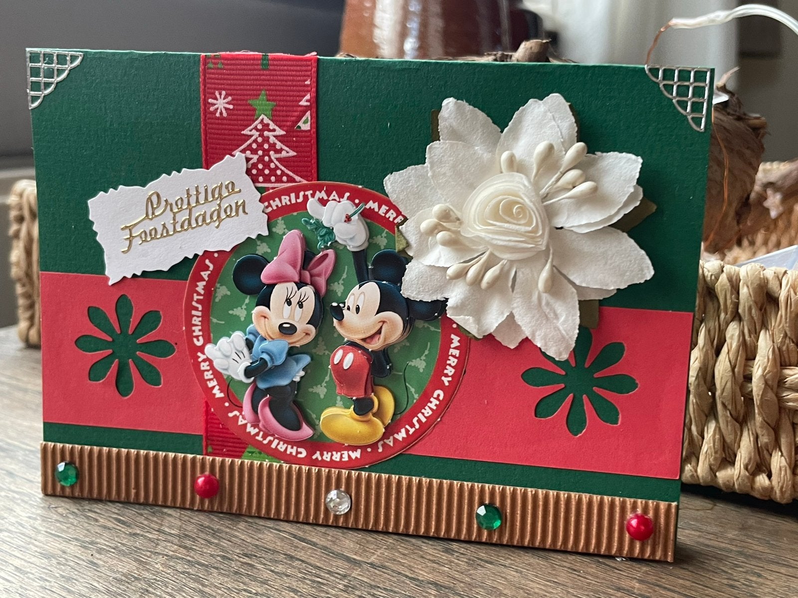 3d disney kerstkaart 1, Verzenden, Nieuw, Kerst