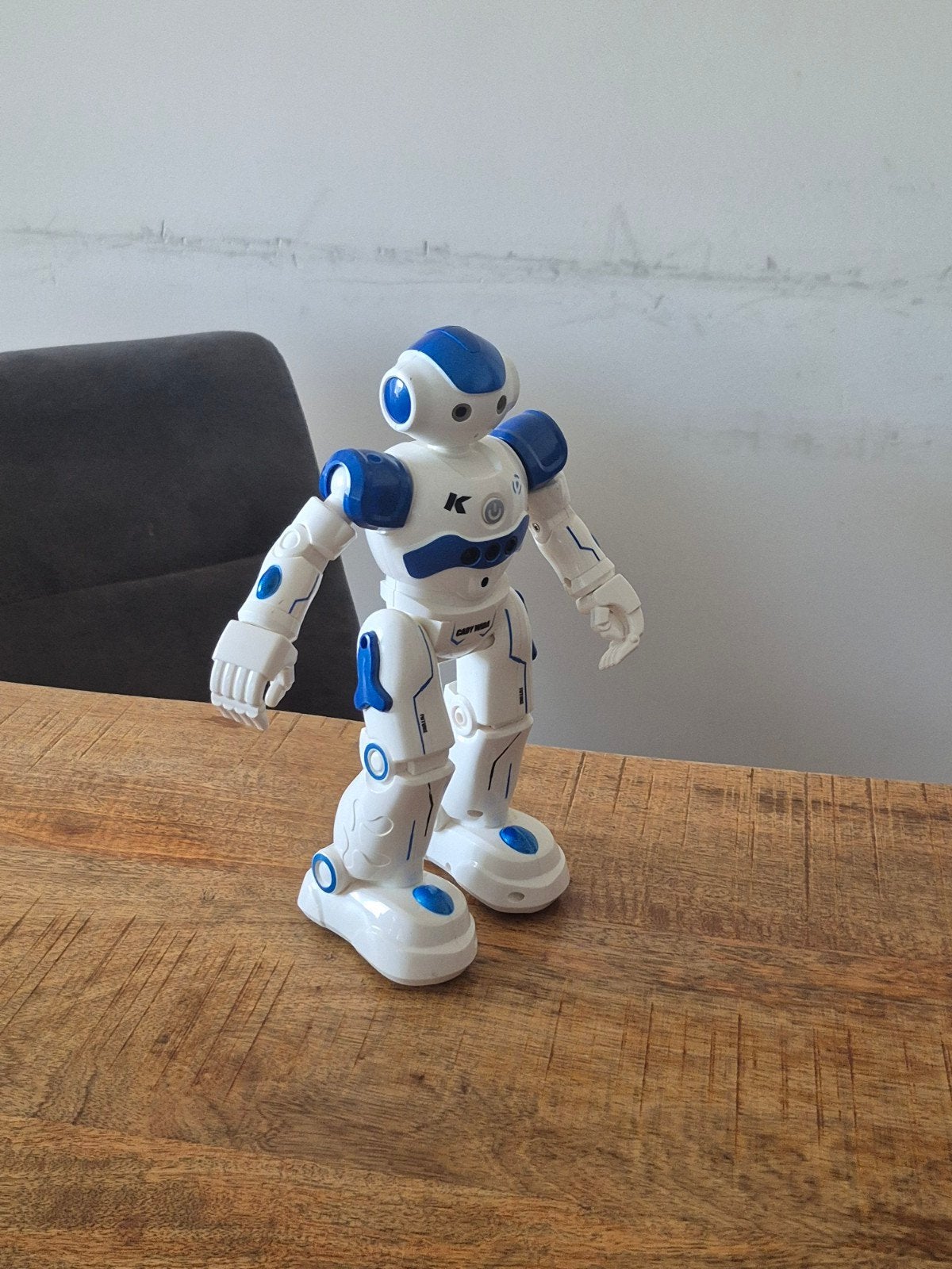 Interactieve Robot Speelgoed - Wit/Blauw, Ophalen, Zo goed als nieuw, Jongen of Meisje