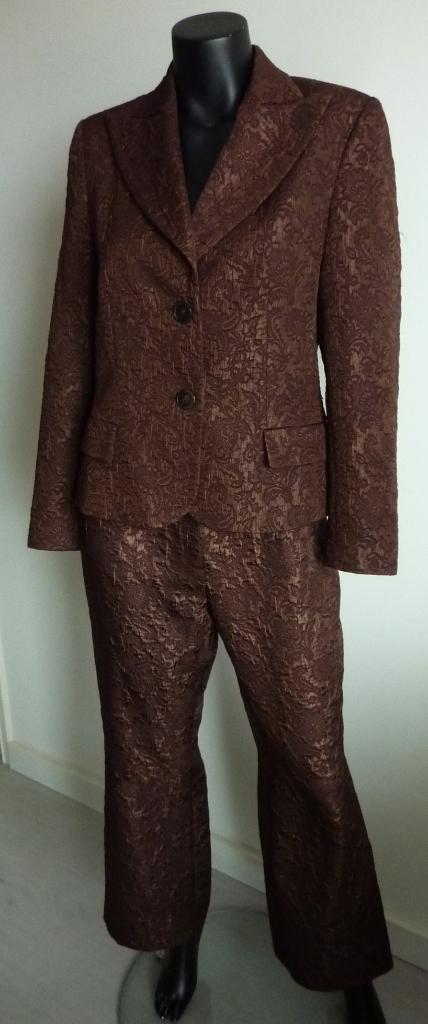 Tuzzi Pak (Colbert+Broek), Maat 38/40 (M), Kostuum of Pak, Tuzzi, Bruin