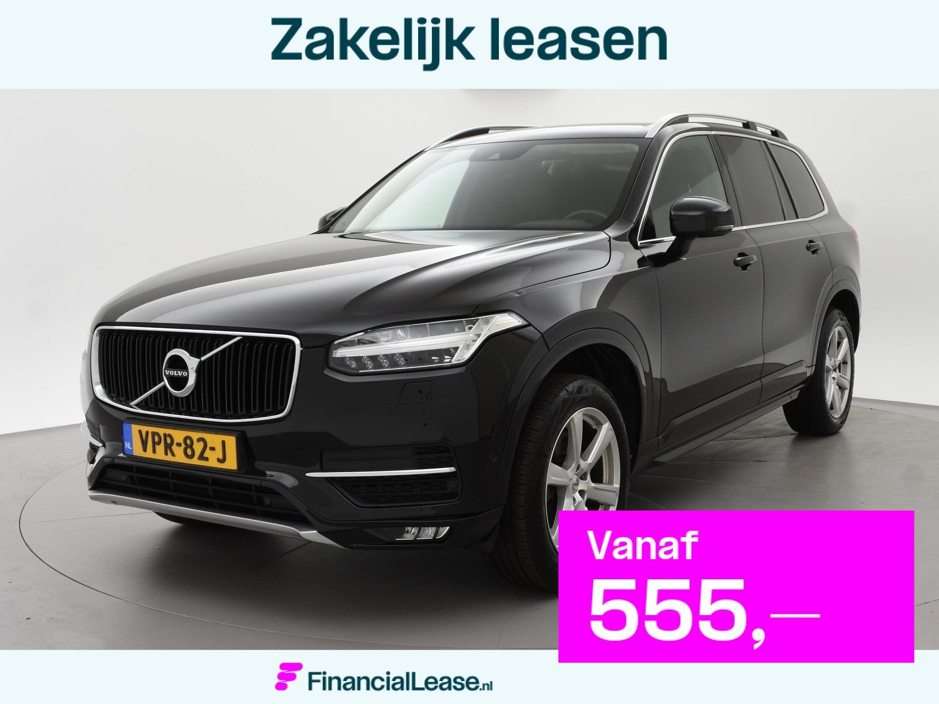 Volvo XC90 2.0 D4 190 PK GRIJS KENTEKEN EURO 6 DIESEL | WEGK, Euro 6, 1969 cc, Zwart, Leder