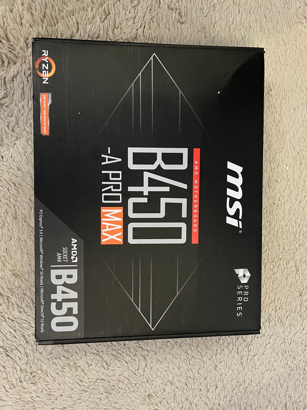 MSI B450-A PRO MAX Moederbord, Ophalen of Verzenden, Zo goed als nieuw, AMD, DDR4