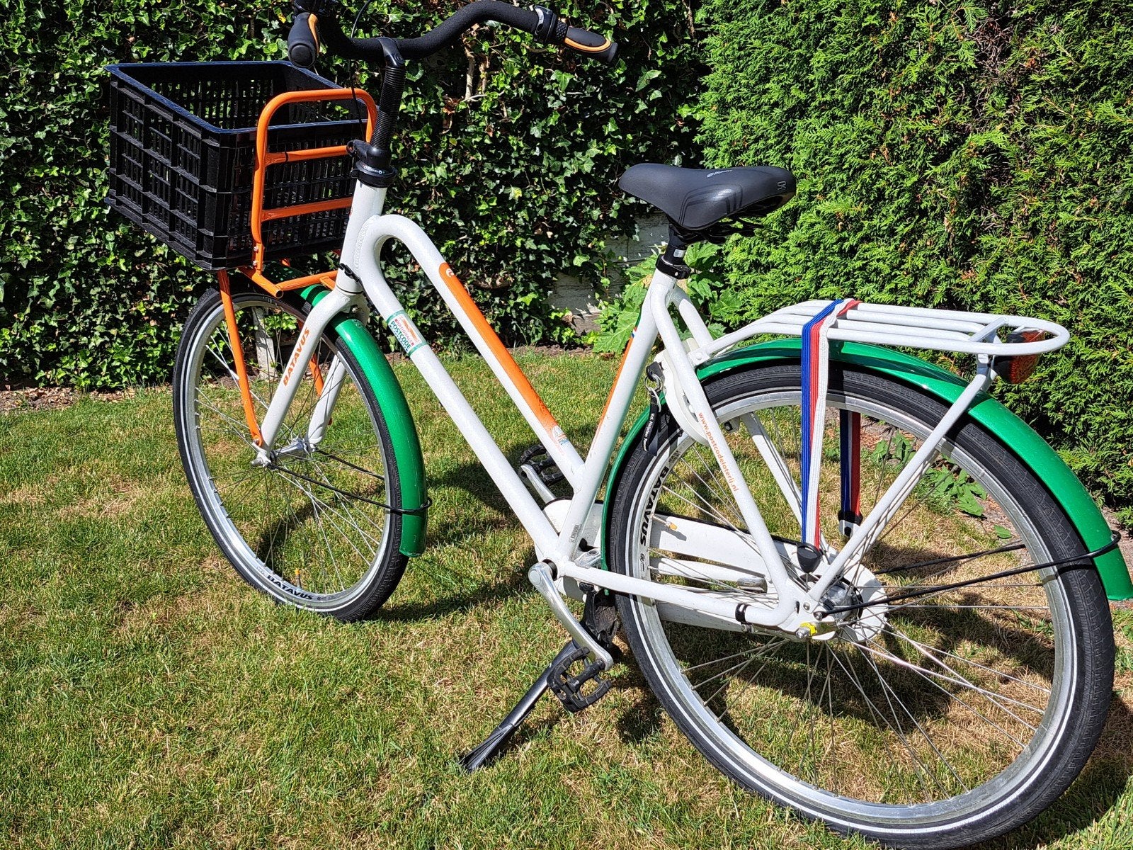 Zeer nette, stevige Postcode Loterij Fiets, Ophalen, Versnellingen, Batavus, 56 cm of meer