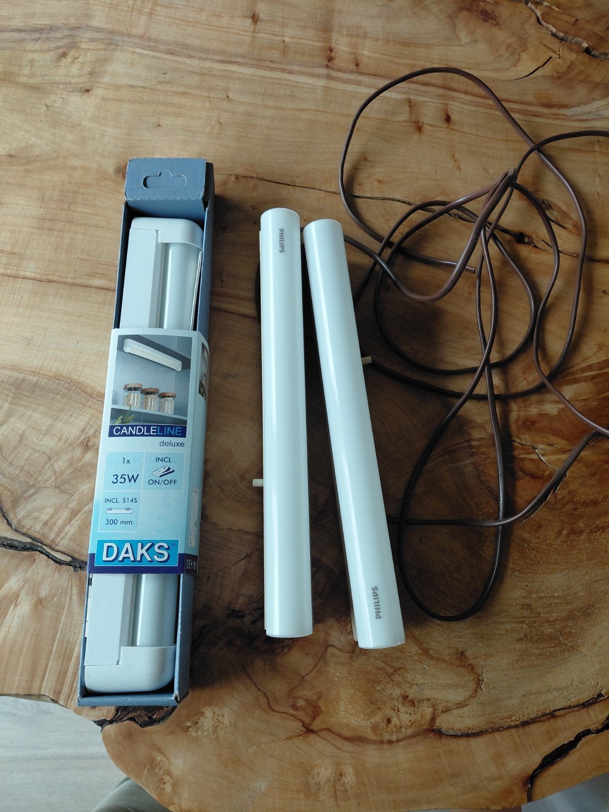 Candeline Deluxe 35 w. en 2x philips ledbuis 3watt S14s, Huis en Inrichting, Ophalen of Verzenden, Nieuw, Modern, functioneel