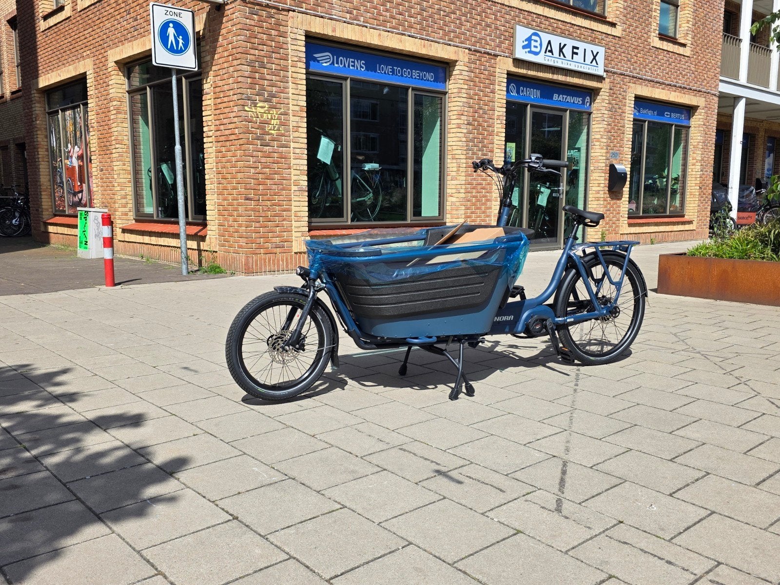 Elektrische Bakfiets met Bosch CargoLine Motor en Huif, Fietsen en Brommers, Fietsen | Bakfietsen, Overige merken, Huif, Ophalen of Verzenden