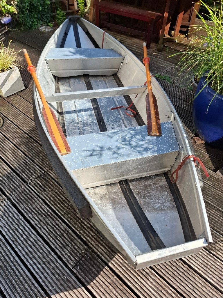 Ebs marine aluminum vouw kano roeiboot, Ophalen, Gebruikt, Met peddels, Twee personen