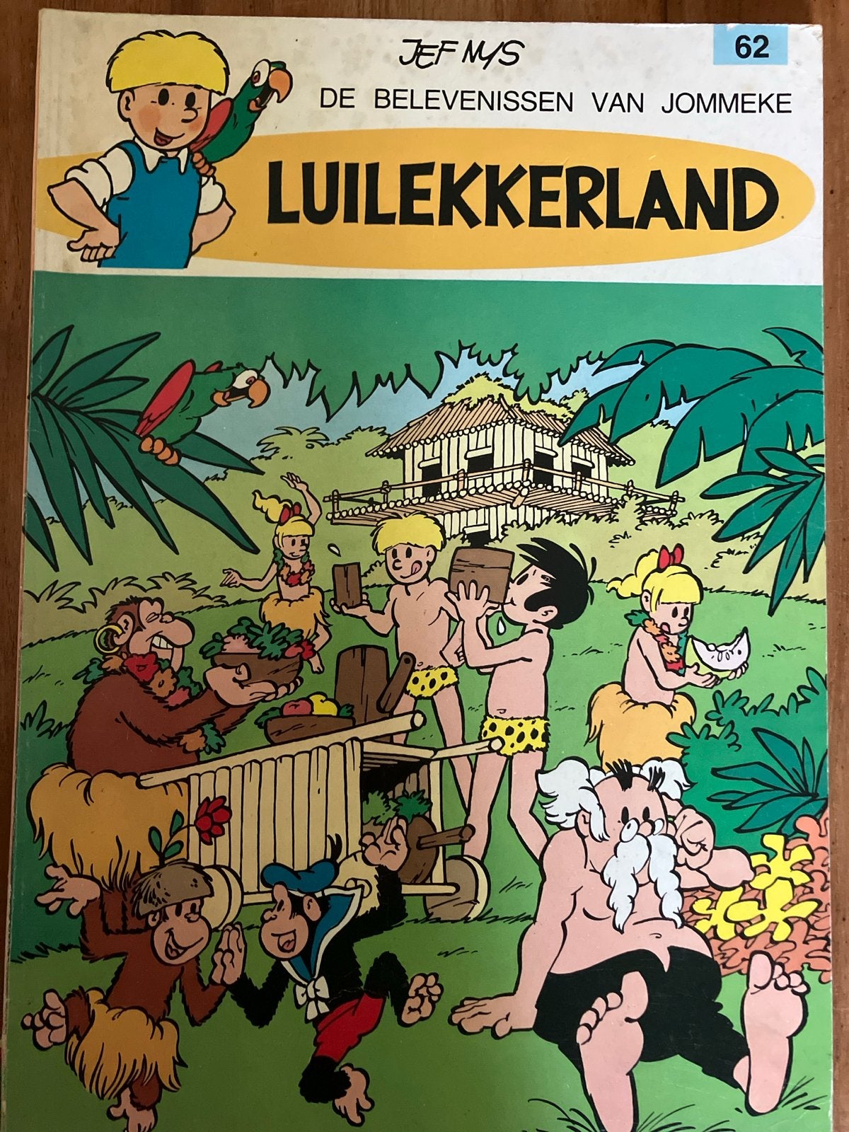 Jommeke 62: Luilekkerland - Jef Nys stripboek, Eén stripboek, Ophalen of Verzenden, Gelezen
