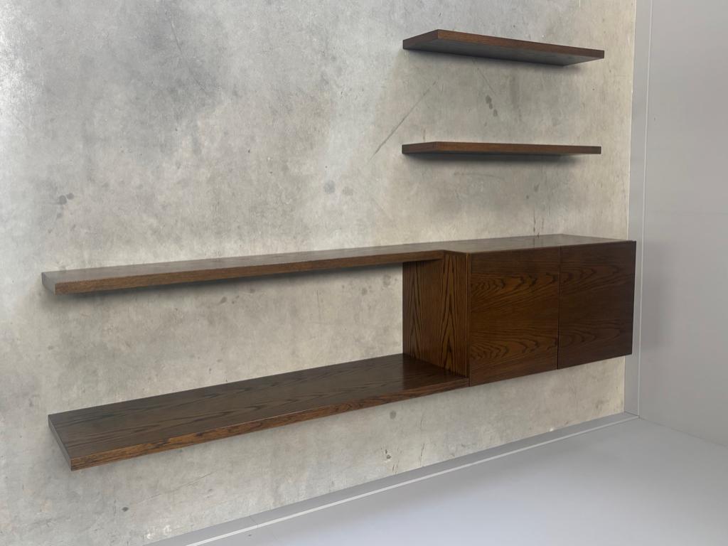 Vintage wand systeem wall unit sideboard jaren 60 70 80, Huis en Inrichting, Kasten | Wandmeubels, Ophalen, 250 tot 300 cm, Gebruikt