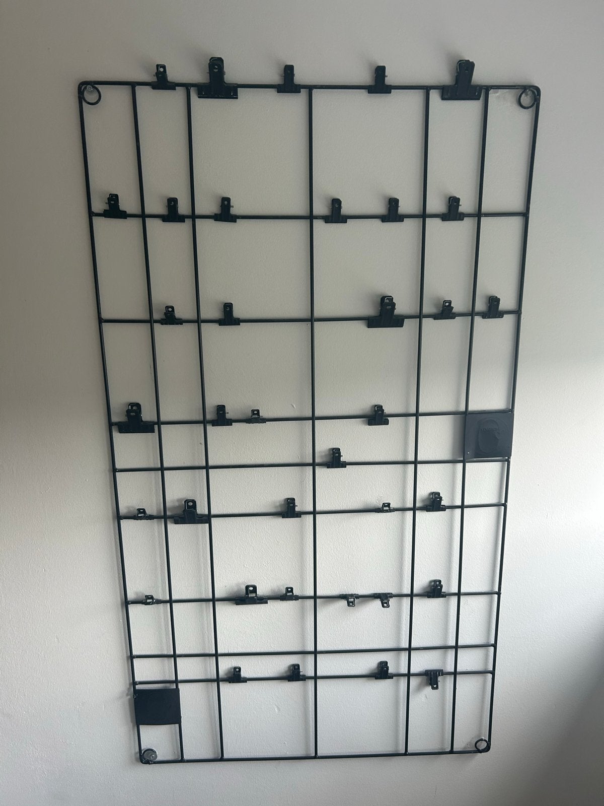 VT Wonen Memorek Zwart Draadstaal 60x105cm met 36 Clips, Ophalen, Zo goed als nieuw, Overige typen