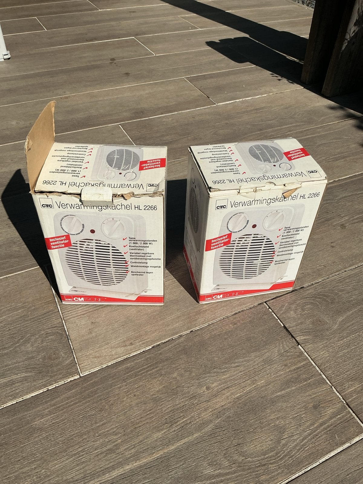2x Clatronic HL 2266 Elektrische Kachel, Ophalen, Gebruikt, Overige soorten, Elektrisch