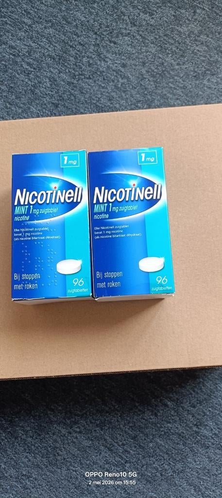Nicotinell Zuigtabletten 1mg Mint -, Ophalen of Verzenden, Nieuw, Overige typen
