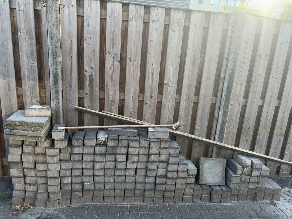 straatklinkers, Tuin en Terras, Ophalen, Gebruikt, Klinkers, Minder dan 5 m²