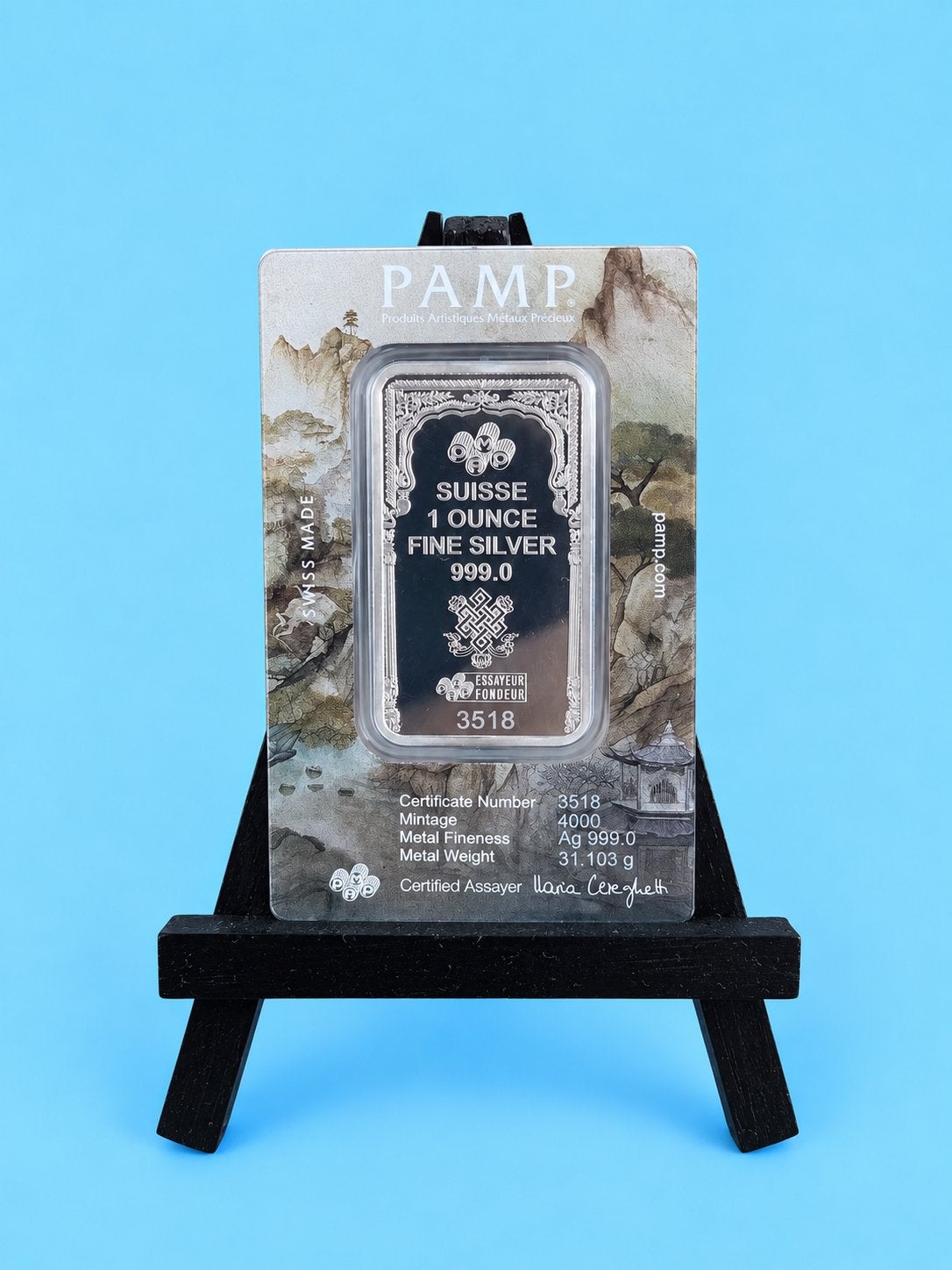 PAMP Suisse🇨🇭Buddha 2025 1 oz Silver Bar .999 zilver, Ophalen of Verzenden, Zilver