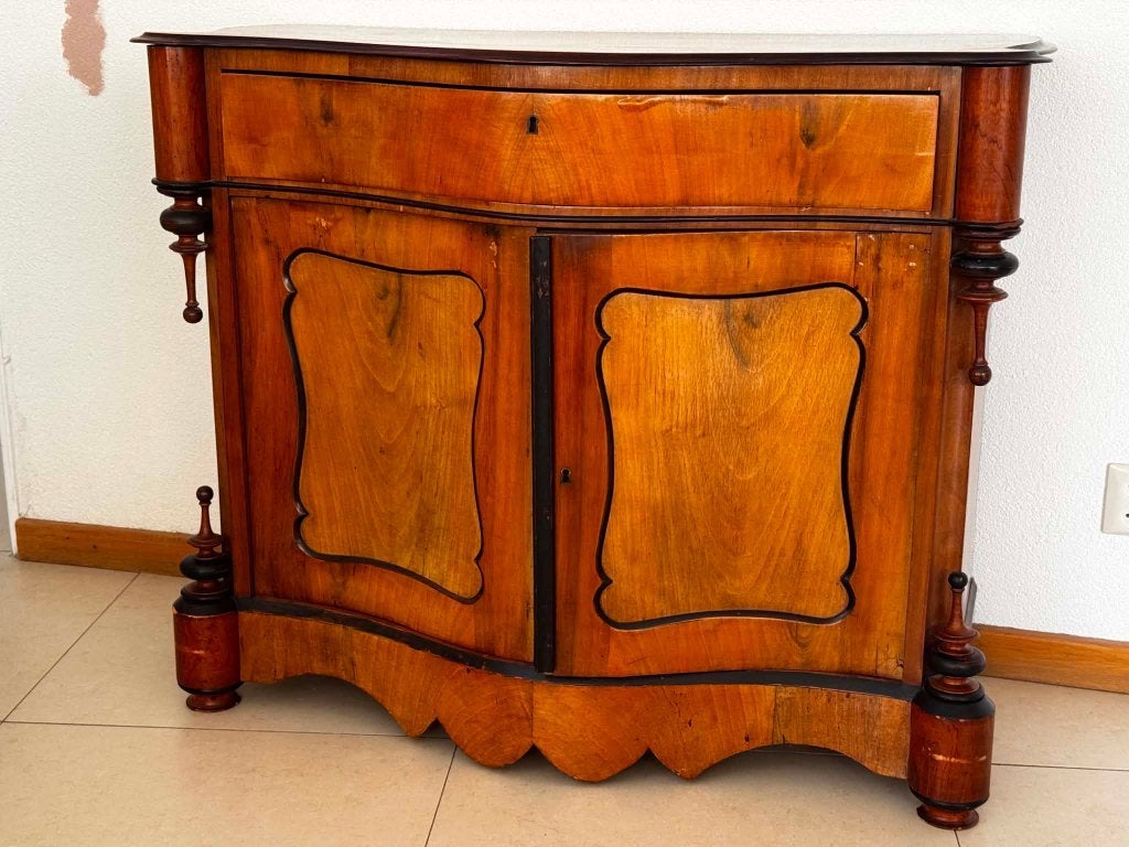 antiek kastje mahonie fineer penant kast, Antiek en Kunst, Antiek | Meubels | Kasten, Ophalen