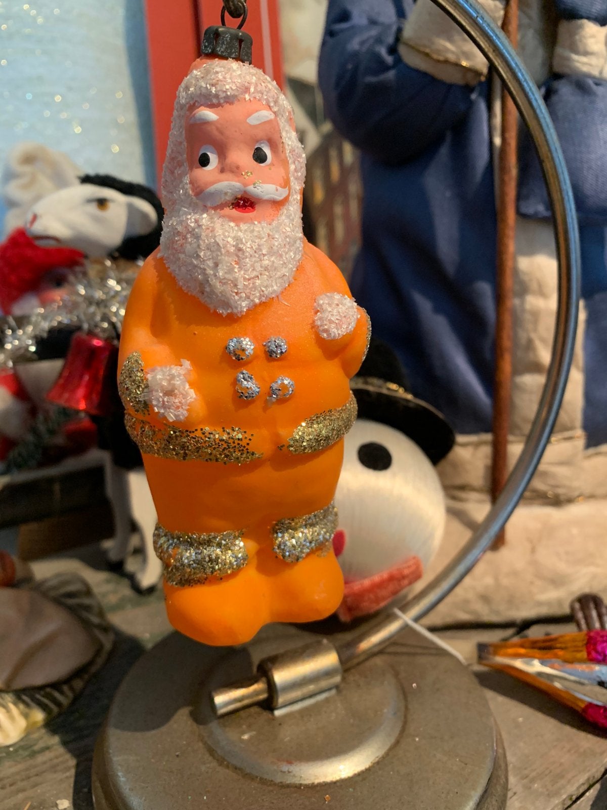 Kerst handbeschilderd gezicht kerstman, T, Ophalen of Verzenden, Zo goed als nieuw, N
