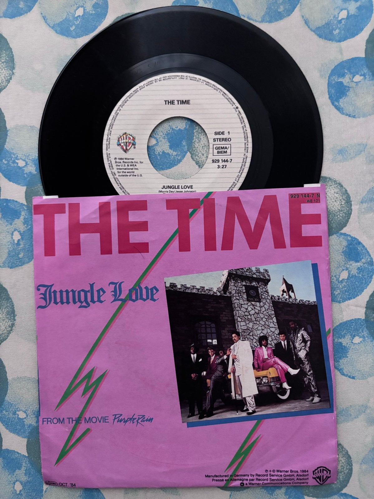 The Time - Jungle Love (Single, 7 inch, uit Purple Rain), Gebruikt, 7 inch, EP, R&B en Soul