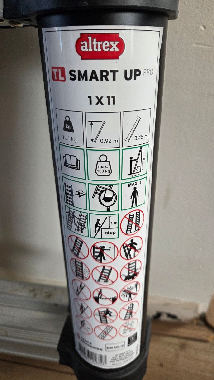 Altrex Smart Up Pro 1x11 Ladder - Compact & Veilig, Doe-het-zelf en Verbouw, Ladders en Trappen, Gebruikt, Ophalen of Verzenden