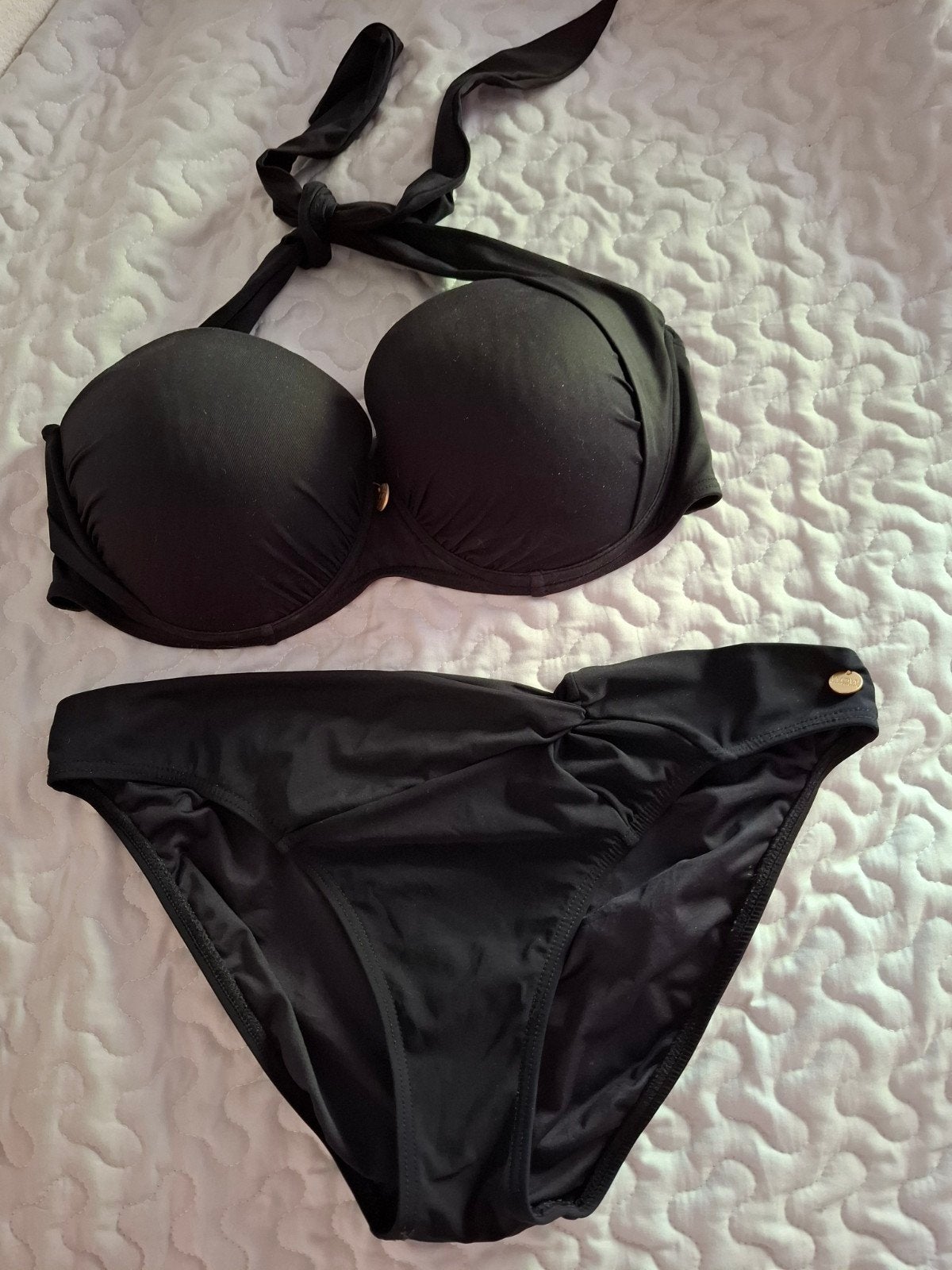 mooie bikini maat 42/44C, Zwart, Ophalen of Verzenden, Zo goed als nieuw, WOW