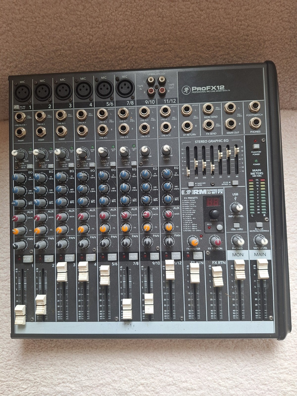 Mackie ProFX12 Professionele Mixer met FX, Muziek en Instrumenten, Ophalen of Verzenden, Gebruikt, 10 tot 20 kanalen, Microfooningang