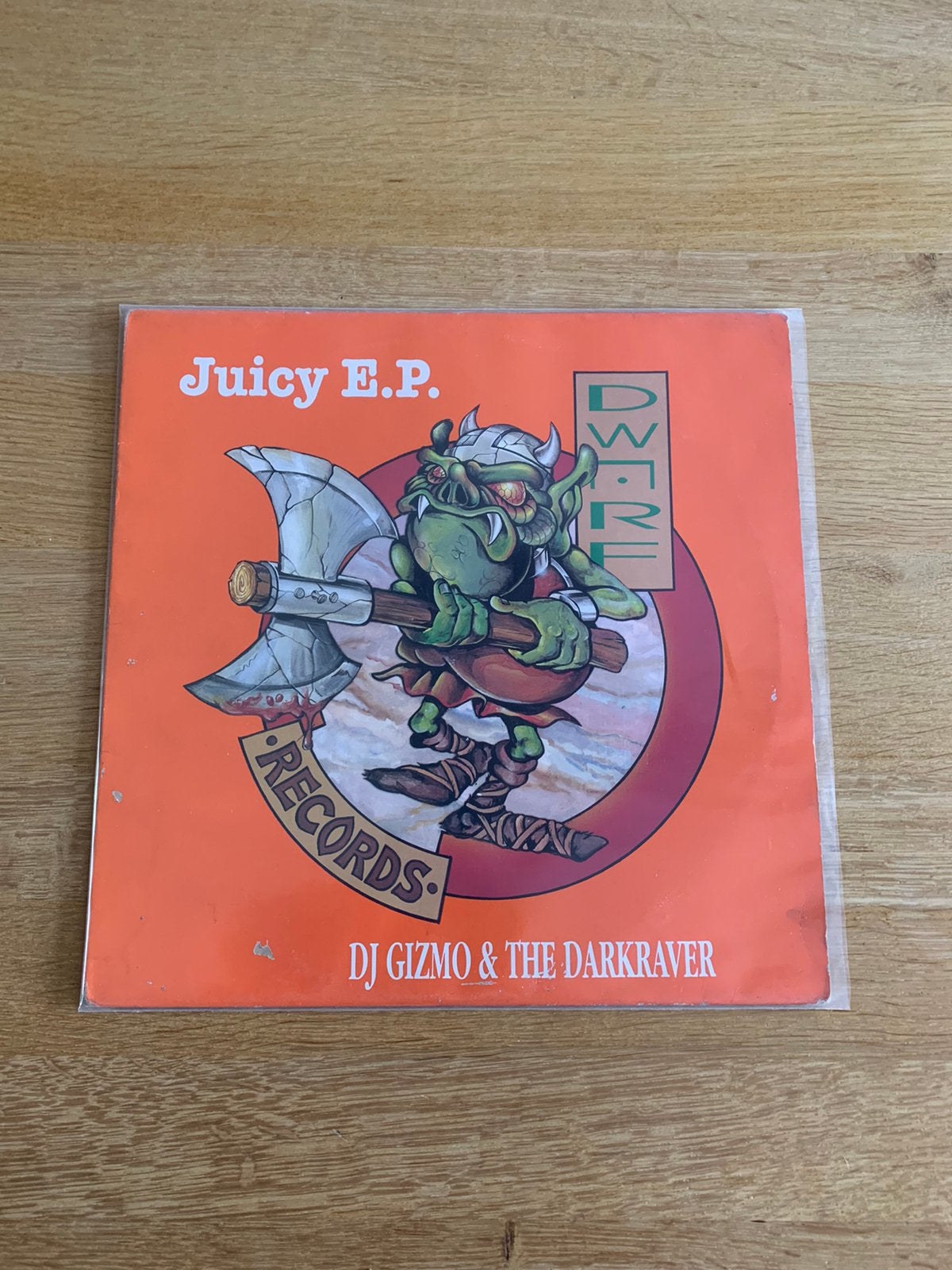 Gabber vinyl dj gizmo en the darkraver Dwarf records, LP, Gebruikt, Hardcore, Fotohoes