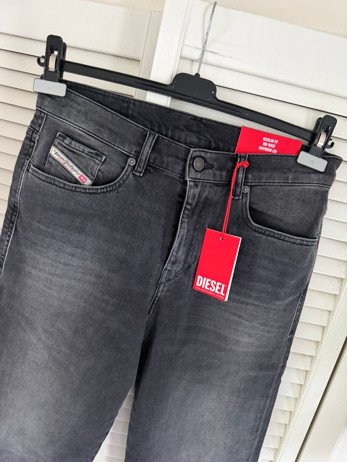 Nieuwe Diesel D-air boyfriend dames jeans 28-30, Verzenden, Nieuw, Zwart, W28 - W29 (confectie 36)