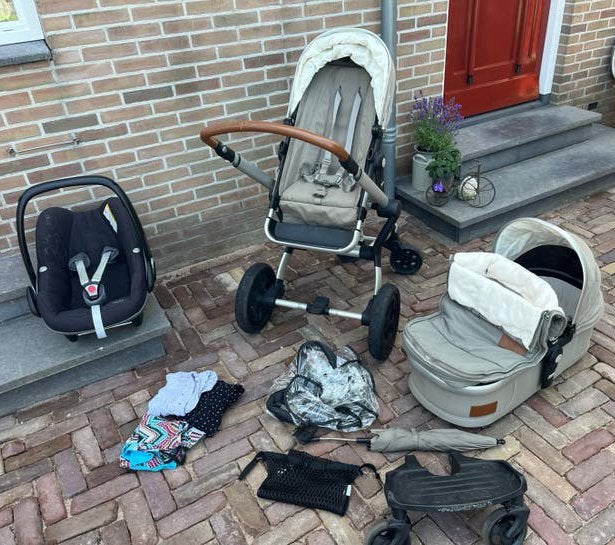Joolz day kinderwagen elephant grey compleet, Kinderen en Baby's, Kinderwagens en Combinaties, Gebruikt, Overige merken, Luchtbanden