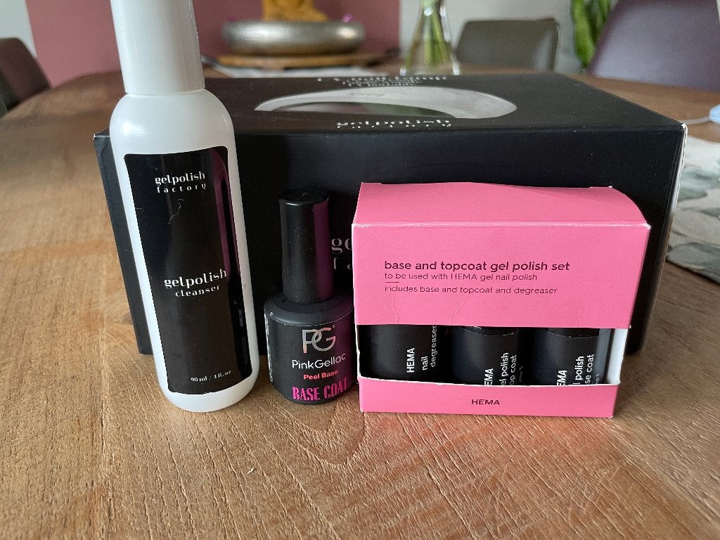Gellak starterset: UV lamp, basisset en UV-handschoenen ZGAN, Overige kleuren, Ophalen of Verzenden, Zo goed als nieuw, Handen en Nagels