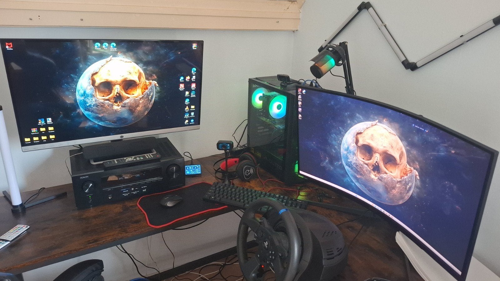 Complete Game PC Setup met Thrustmaster G29 & 2 Monitoren, Spelcomputers en Games, Spelcomputers | Overige Accessoires, Ophalen