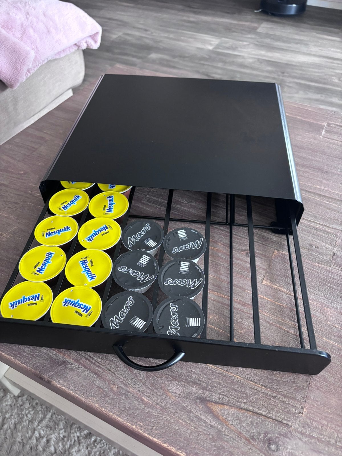 Dolce Gusto cup houder met lade + cups, Ophalen, Dolce Gusto, Zo goed als nieuw, Capsulehouder