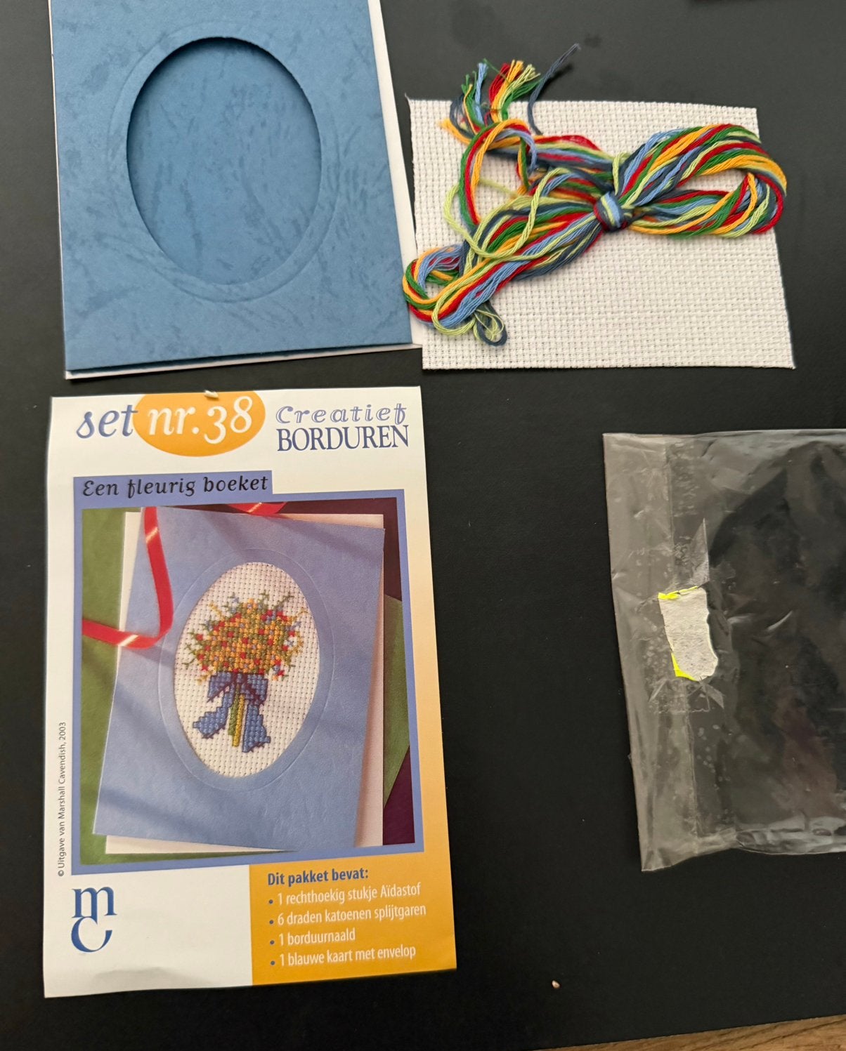 borduurpakket voor een wenskaart (set nr. 38 "Creatief Bordu, Ophalen of Verzenden, Nieuw, Borduurpakket