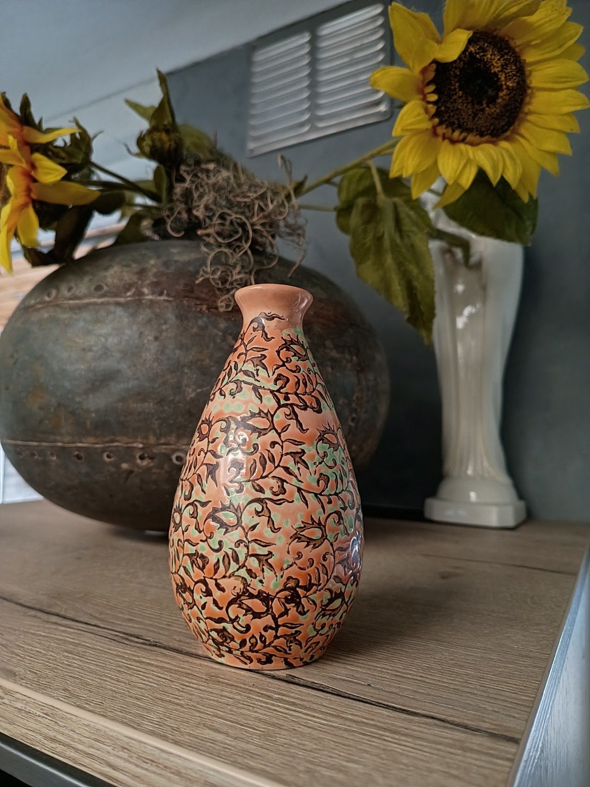 mooi des pots vaasje, Ophalen, Zo goed als nieuw, Oranje