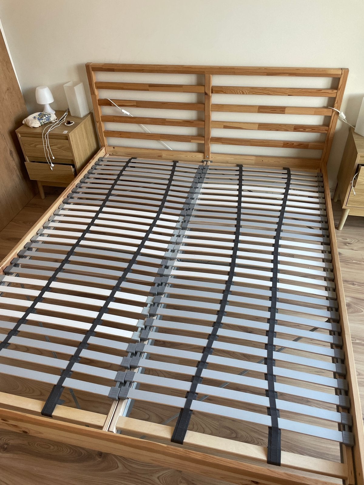 Ikea Tarva 160x200 inclu. Matras Sultan Ikea, Ophalen, Gebruikt, Wit, Tweepersoons