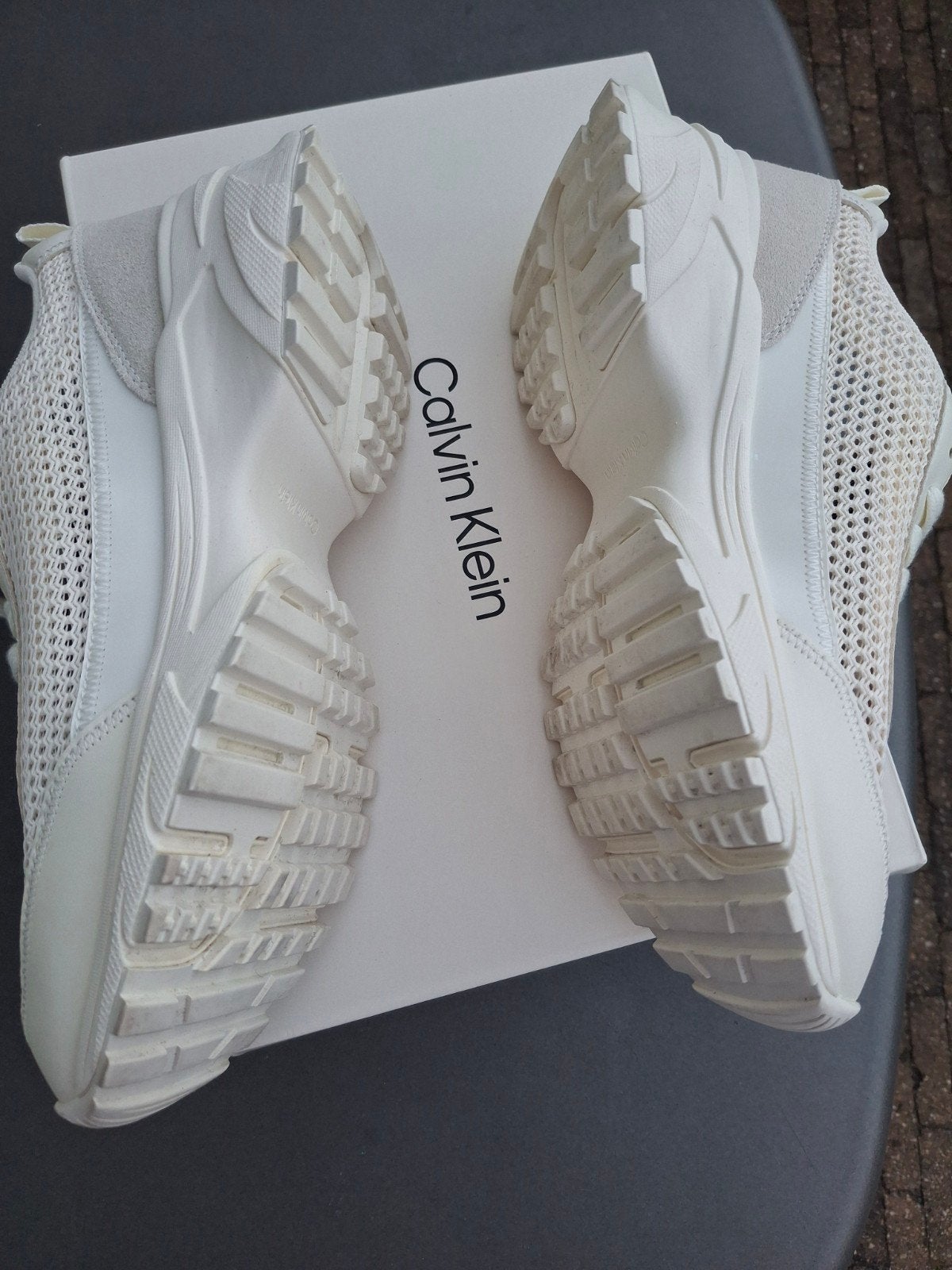 Calvin Klein Hike Runner Sneakers Maat 40 Marshmallow, Ophalen, Nieuw, Sneakers of Gympen