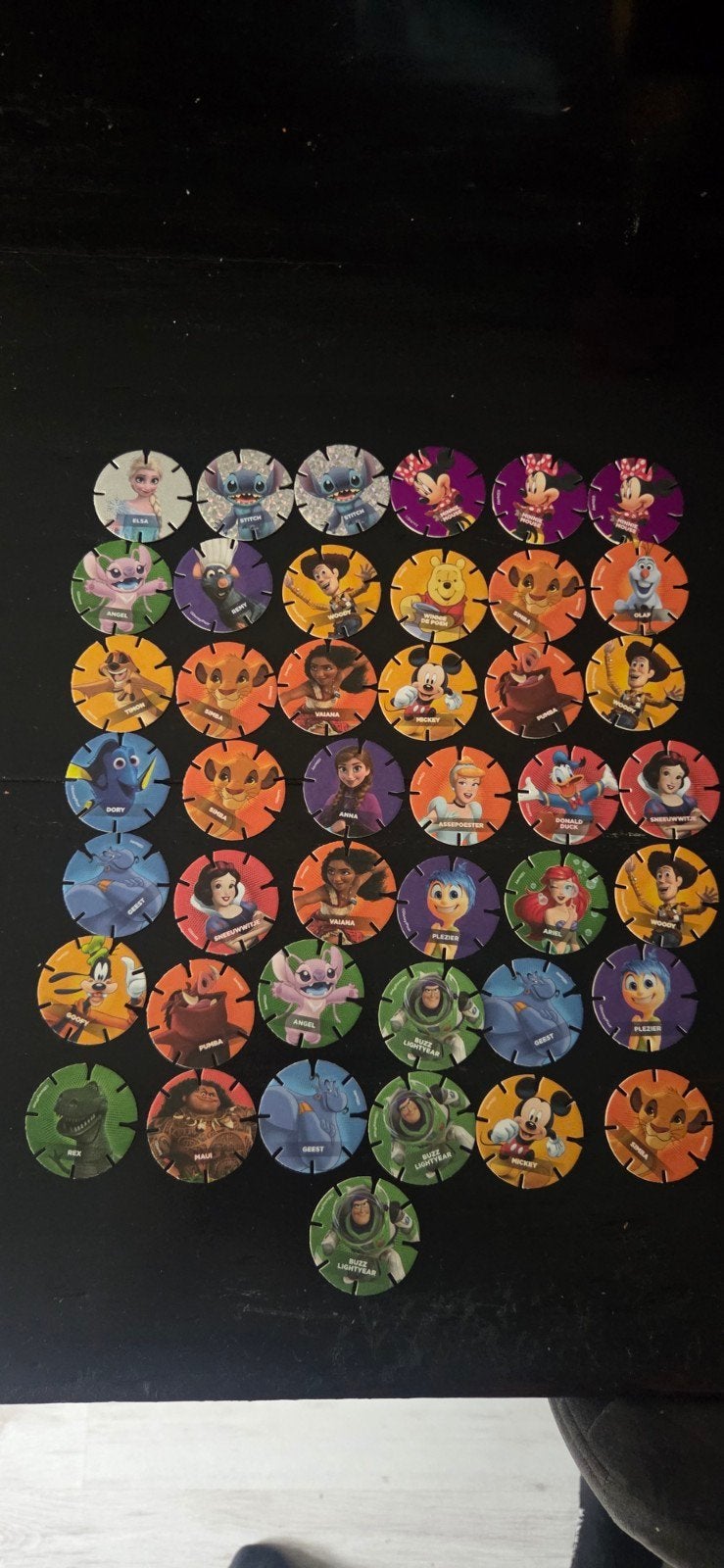 Disney Flippo's / Tazos Diskeys  - Grote collectie 42x, Ophalen of Verzenden, Zo goed als nieuw