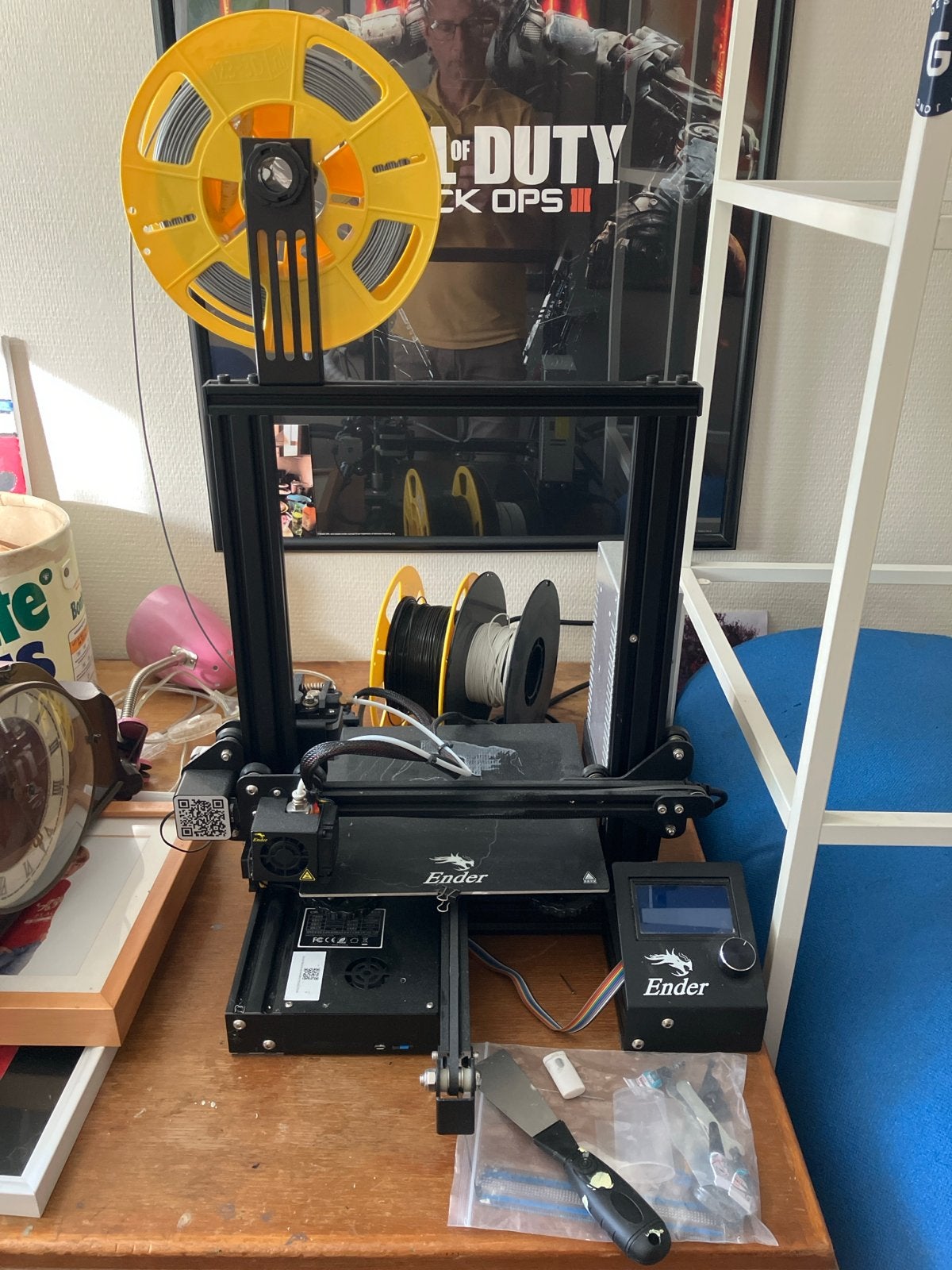 Ender 3D-printer met filament en accessoires, Computers en Software, Ophalen of Verzenden, Gebruikt, Filament