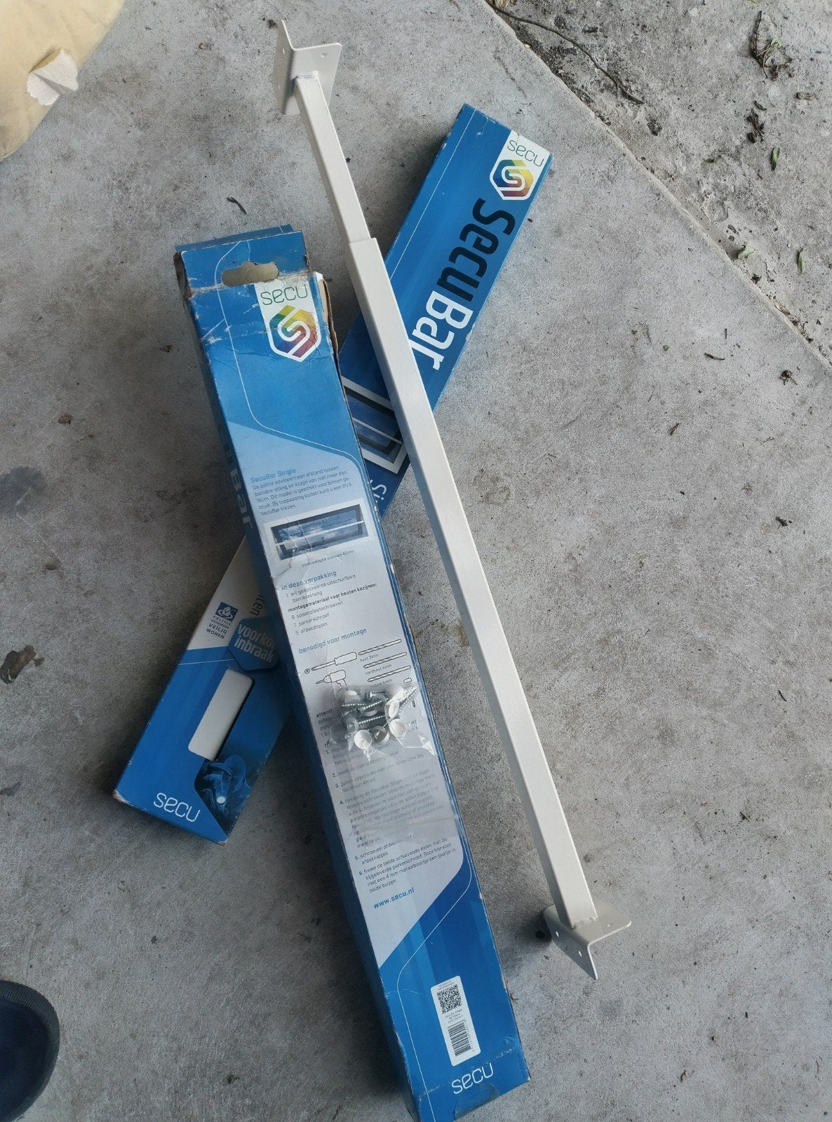 2x SecuBar Uitschuifbare Barrière Stang 60-110cm, Doe-het-zelf en Verbouw, Alarmsystemen, Detector, Sensor of Melder, Ophalen