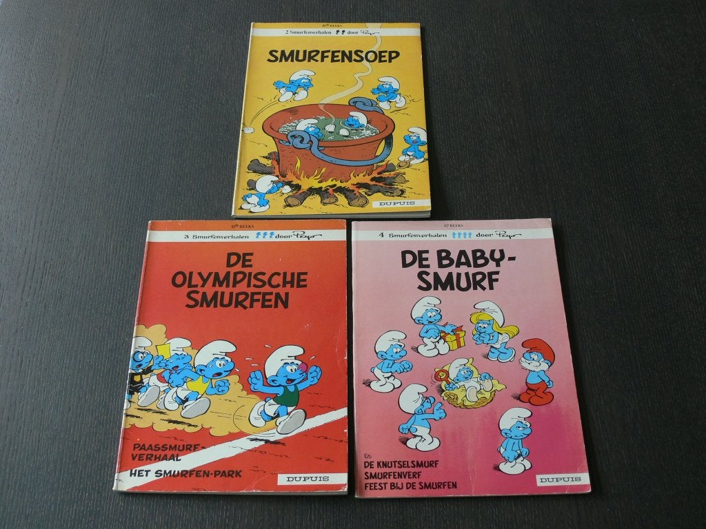 De Smurfen - deel 10, 11 en 12, Boeken, Meerdere stripboeken, Ophalen of Verzenden, Zo goed als nieuw