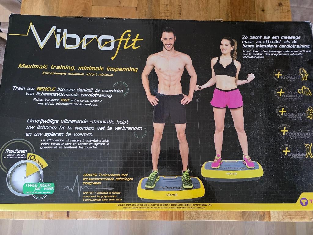 Trainingsapparaat van Vibrofit, Ophalen, Trilplaat, Zo goed als nieuw, Benen