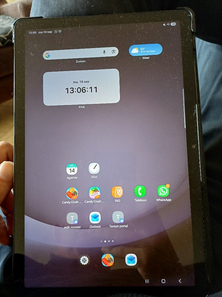 Galaxy tablet a9+, Computers en Software, Ophalen, Gebruikt, 128 GB, Wi-Fi en Mobiel internet