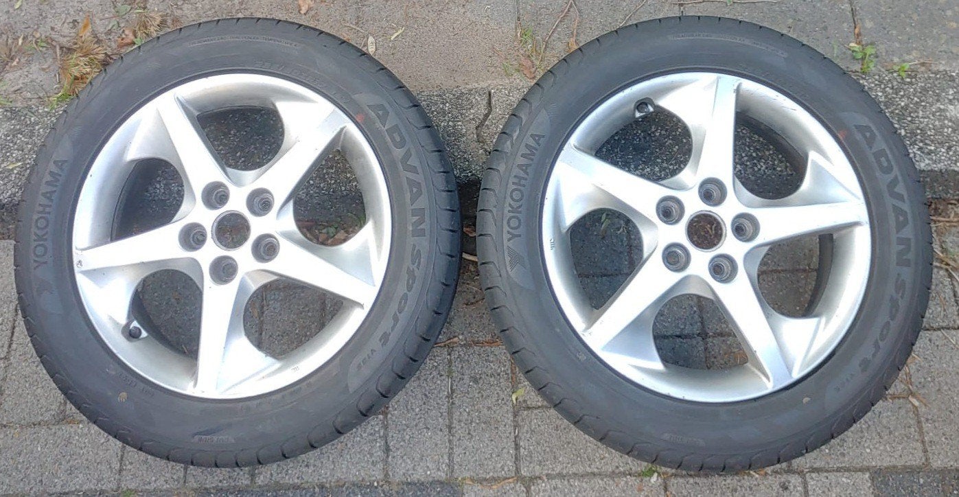2 Goede 17 inch Velgen met Banden, Ophalen, 17 inch, 235 mm, Band(en)