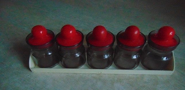 Vintage Rek Kruidenpotjes, Overige typen, Kunststof, Nieuw, Ophalen of Verzenden