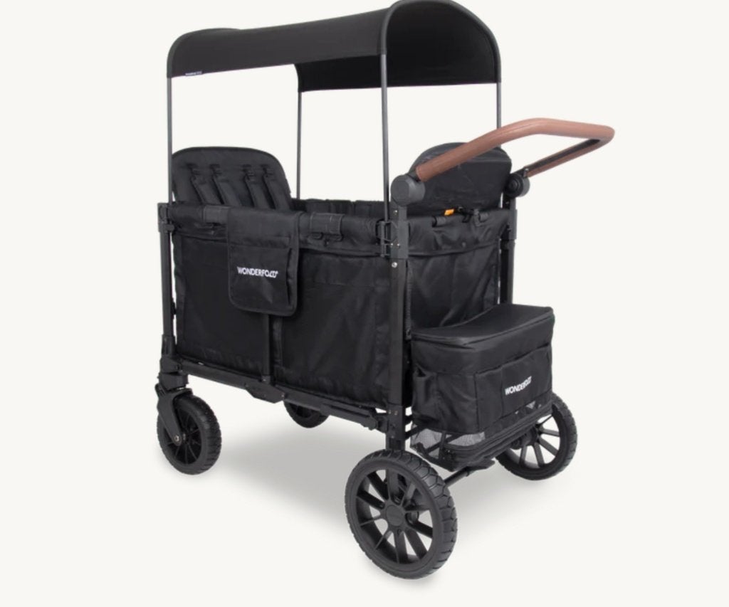 Wonderfold W4 Luxe Pro kinderwagen, Gebruikt, Verstelbare duwstang, Ophalen, Kinderwagen