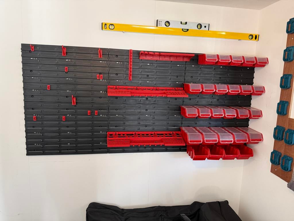 Gereedschap Organiser Wandrek met Opbergbakjes, Ophalen, Gebruikt